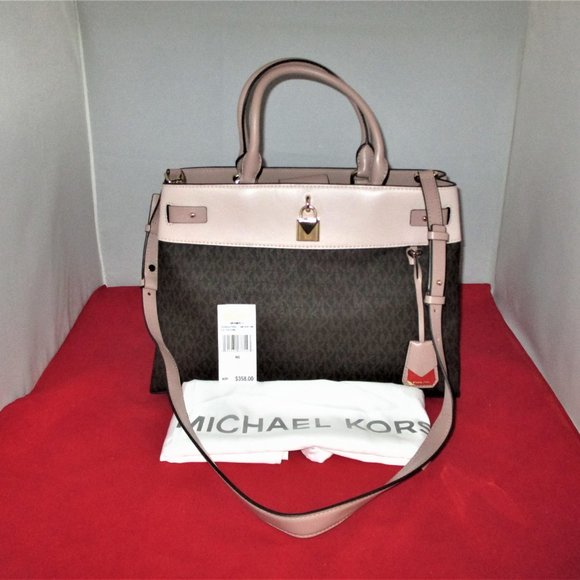 michael kors gramercy signature satchel